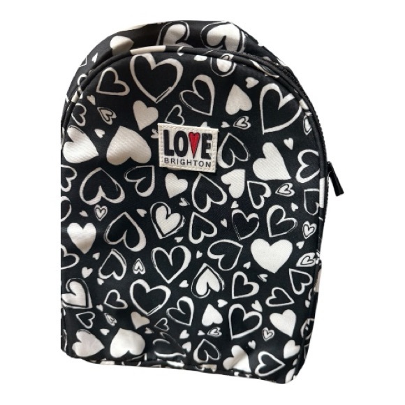 Brighton NWT Endless Love Black and White Heart Pattern Backpack Brighton NWT Endless Love Black and White Heart Pattern  main image 2